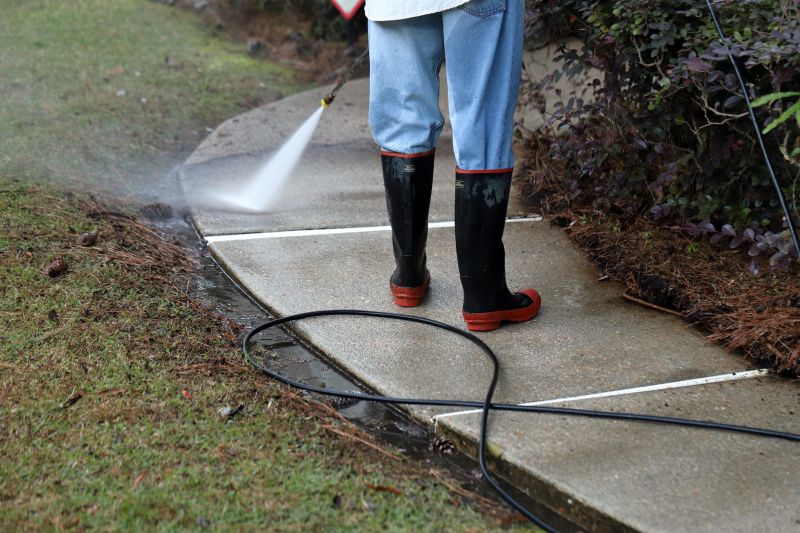 Power Washing in Progress